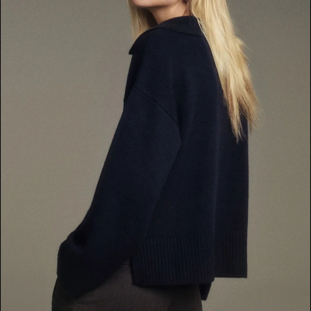 Reformation Sawyer Oversized Cashmere Polo - Picture 2 of 5